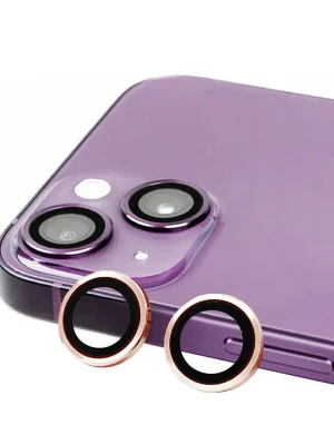 Newface iPhone 15 Raze Metal Kamera Lens - Pembe
