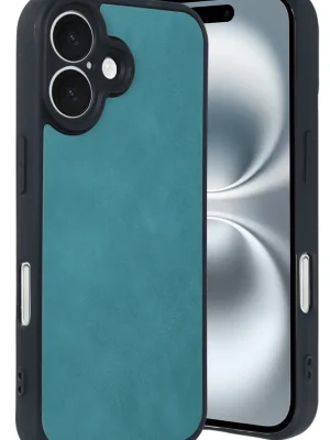 Newface iPhone 16 Kılıf Aras Deri Kapak - Açık Yeşil