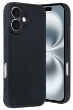 Newface iPhone 16 Kılıf Aras Deri Kapak - Siyah