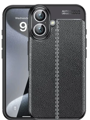 Newface iPhone 16 Kılıf Auto Focus Kapak - Siyah