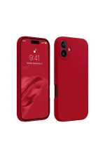 Newface iPhone 16 Kılıf First Silikon - Kırmızı