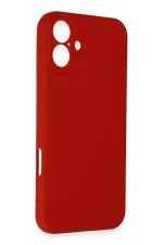 Newface iPhone 16 Kılıf First Silikon - Kırmızı - Görsel 3