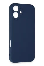 Newface iPhone 16 Kılıf First Silikon - Lacivert - Görsel 2