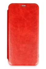 Newface iPhone 16 Kılıf Flip Cover - Kırmızı - Görsel 2