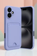 Newface iPhone 16 Kılıf Kelvin Kartvizitli Silikon - Siyah - Görsel 2