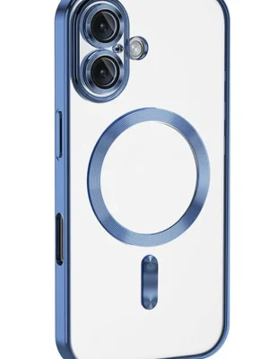 Newface iPhone 16 Kılıf Kross Magneticsafe Kapak - Mavi