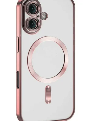 Newface iPhone 16 Kılıf Kross Magneticsafe Kapak - Pembe