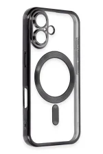 Newface iPhone 16 Kılıf Kross Magneticsafe Kapak - Siyah - Görsel 2