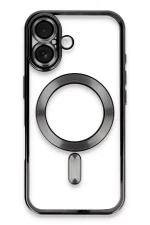 Newface iPhone 16 Kılıf Kross Magneticsafe Kapak - Siyah