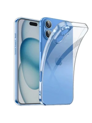 Newface iPhone 16 Kılıf Lüx Şeffaf Silikon