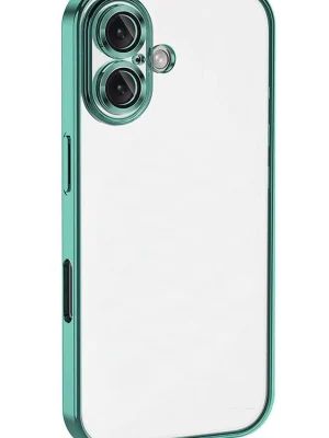 Newface iPhone 16 Kılıf Razer Lensli Silikon - Turkuaz