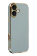 Newface iPhone 16 Kılıf Volet Silikon - Açık Yeşil
