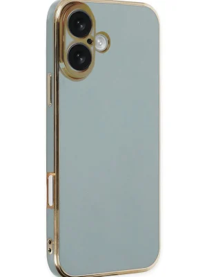 Newface iPhone 16 Kılıf Volet Silikon - Açık Yeşil