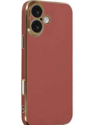 Newface iPhone 16 Kılıf Volet Silikon - Kırmızı