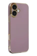 Newface iPhone 16 Kılıf Volet Silikon - Mor