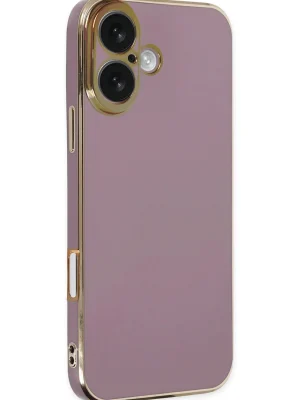 Newface iPhone 16 Kılıf Volet Silikon - Mor