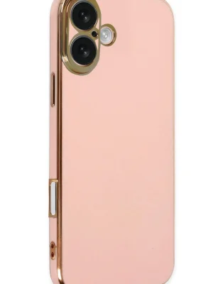 Newface iPhone 16 Kılıf Volet Silikon - Pembe