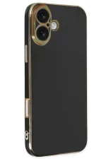 Newface iPhone 16 Kılıf Volet Silikon - Siyah