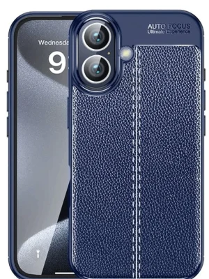 Newface iPhone 16 Plus Kılıf Auto Focus Kapak - Lacivert