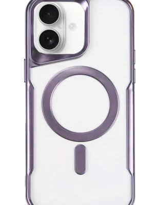 Newface iPhone 16 Plus Kılıf Boyi Magsafe Silikon Kapak - Derin Mor