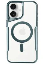 Newface iPhone 16 Plus Kılıf Boyi Magsafe Silikon Kapak - Turkuaz