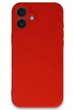 Newface iPhone 16 Plus Kılıf First Silikon - Kırmızı - Görsel 4