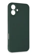 Newface iPhone 16 Plus Kılıf First Silikon - Koyu Yeşil - Görsel 3