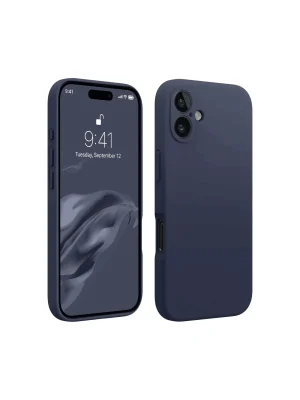 Newface iPhone 16 Plus Kılıf First Silikon - Lacivert