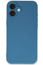 Newface iPhone 16 Plus Kılıf First Silikon - Mavi - Görsel 2