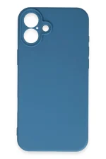 Newface iPhone 16 Plus Kılıf First Silikon - Mavi - Görsel 3