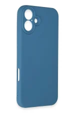Newface iPhone 16 Plus Kılıf First Silikon - Mavi - Görsel 4