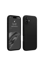 Newface iPhone 16 Plus Kılıf First Silikon - Siyah