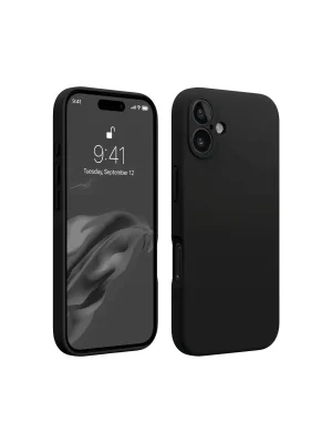 Newface iPhone 16 Plus Kılıf First Silikon - Siyah