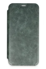 Newface iPhone 16 Plus Kılıf Flip Cover - Koyu Yeşil - Görsel 2