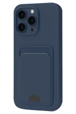 Newface iPhone 16 Plus Kılıf Kelvin Kartvizitli Silikon - Lacivert