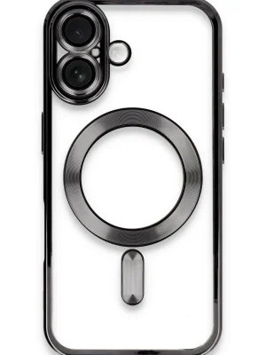 Newface iPhone 16 Plus Kılıf Kross Magneticsafe Kapak - Siyah