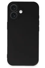 Newface iPhone 16 Plus Kılıf Nano içi Kadife Silikon - Siyah - Görsel 4