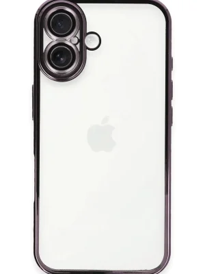 Newface iPhone 16 Plus Kılıf Razer Lensli Silikon - Mor