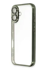 Newface iPhone 16 Plus Kılıf Razer Lensli Silikon - Yeşil - Görsel 2