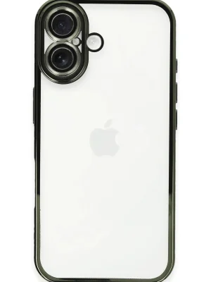 Newface iPhone 16 Plus Kılıf Razer Lensli Silikon - Yeşil