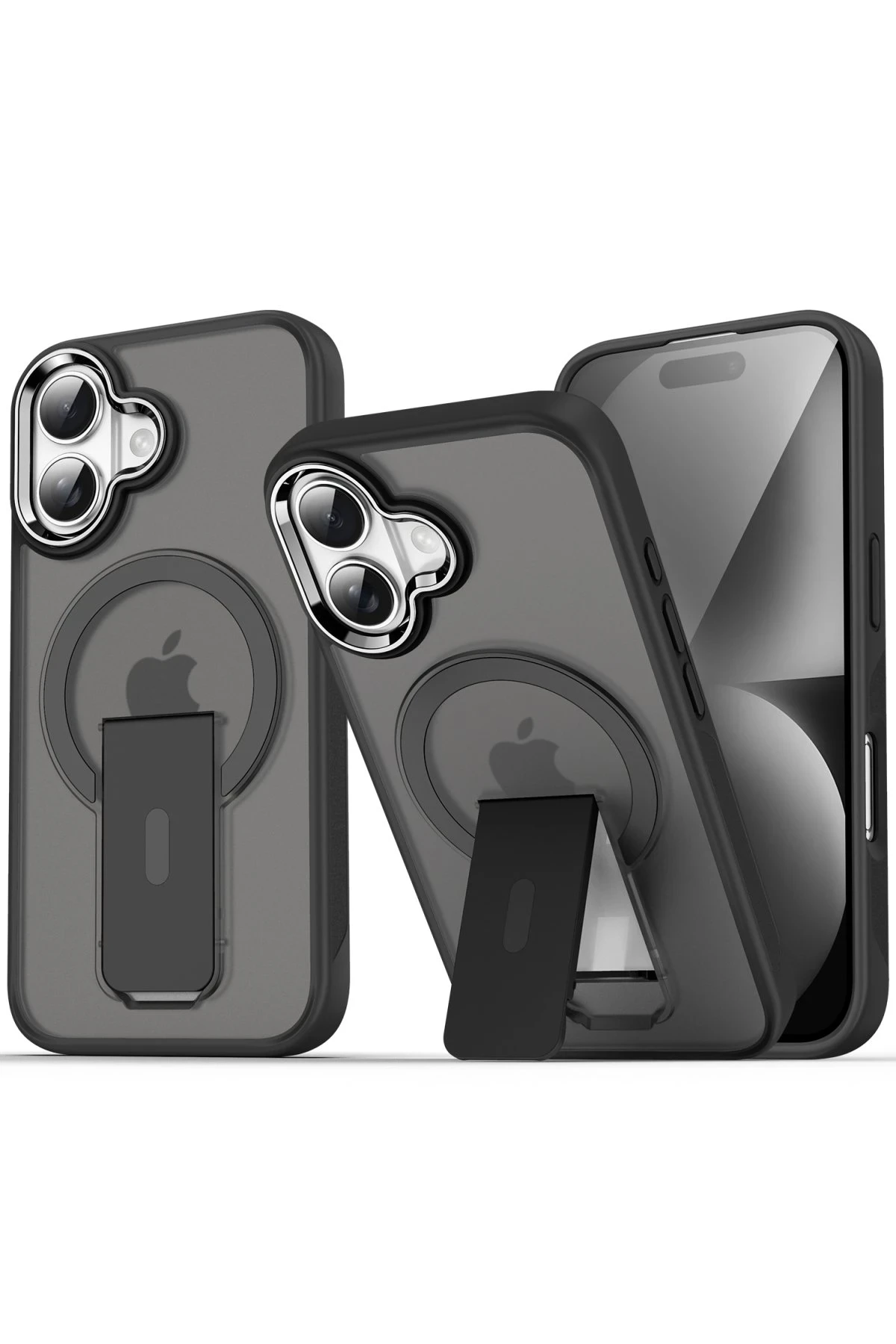 newface-iphone-16-plus-kilif-tork-magsafe-standli-kapak-siyah-default.webp Newface iPhone 16 Plus Kılıf Tork Magsafe Standlı Kapak - Siyah - Görsel 1