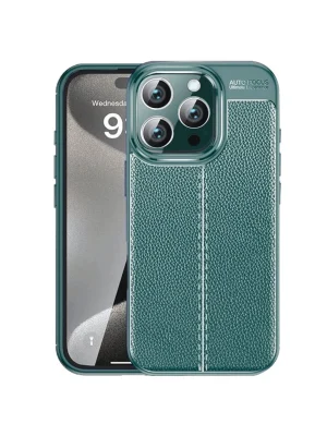 Newface iPhone 16 Pro Kılıf Auto Focus Kapak - Koyu Yeşil