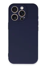 Newface iPhone 16 Pro Kılıf First Silikon - Lacivert - Görsel 3