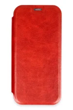 Newface iPhone 16 Pro Kılıf Flip Cover - Kırmızı - Görsel 2