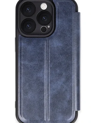 Newface iPhone 16 Pro Kılıf Flip Cover - Lacivert
