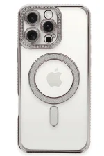 Newface iPhone 16 Pro Kılıf Joke Simli Magneticsafe Kılıf - Pembe - Görsel 2