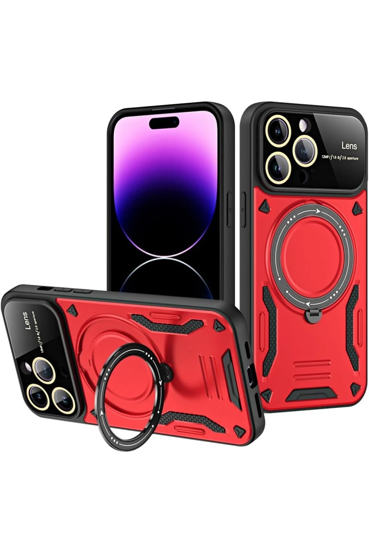 newface-iphone-16-pro-kilif-joy-lens-standli-kapak-kirmizi-default.webp Newface iPhone 16 Pro Kılıf Joy Lens Standlı Kapak - Kırmızı - Görsel 1