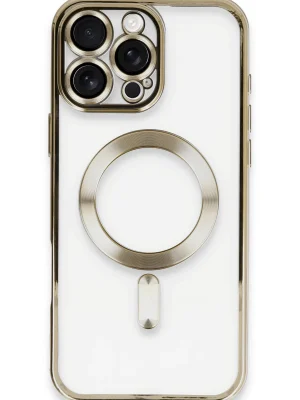Newface iPhone 16 Pro Kılıf Kross Magneticsafe Kapak - Gold