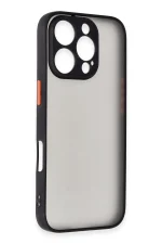 Newface iPhone 16 Pro Kılıf Montreal Silikon Kapak - Siyah - Görsel 2