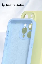 Newface iPhone 16 Pro Kılıf Nano içi Kadife Silikon - Siyah - Görsel 4